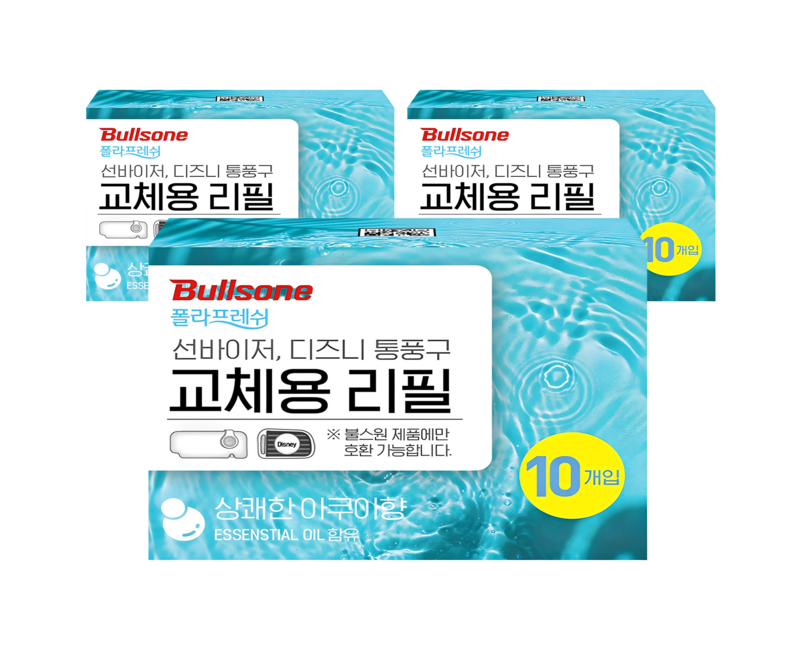 불스원 폴라프레쉬 선바이저 차량용방향제 리필 10개입