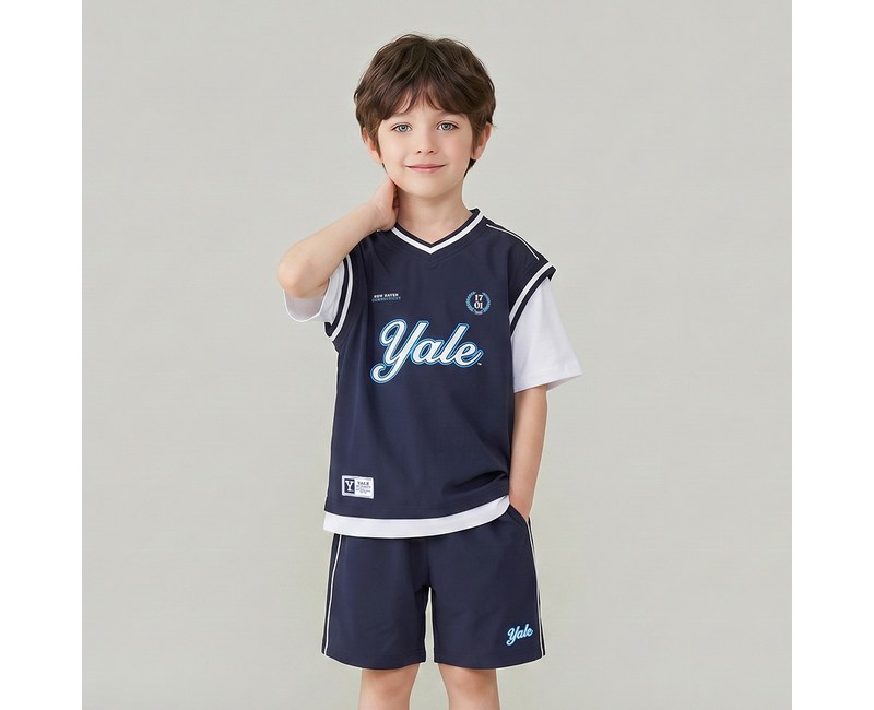 예일키즈 아동용 예일 베스트 레이어드 우븐 상하의 세트 YJCCSUF23447