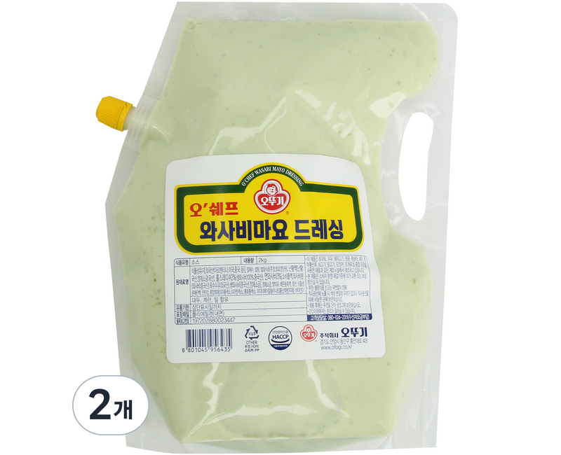 오뚜기 오쉐프 와사비 마요 드레싱