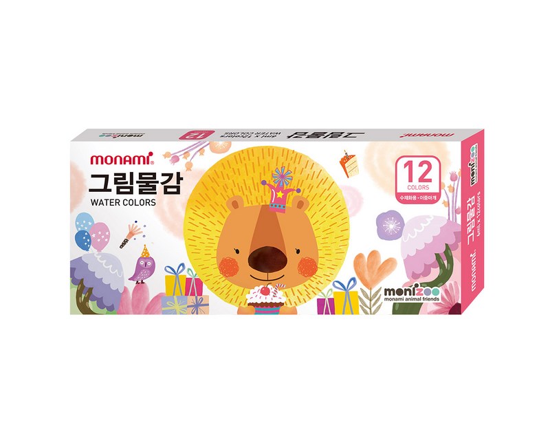 모나미 모니주 그림물감 핑크