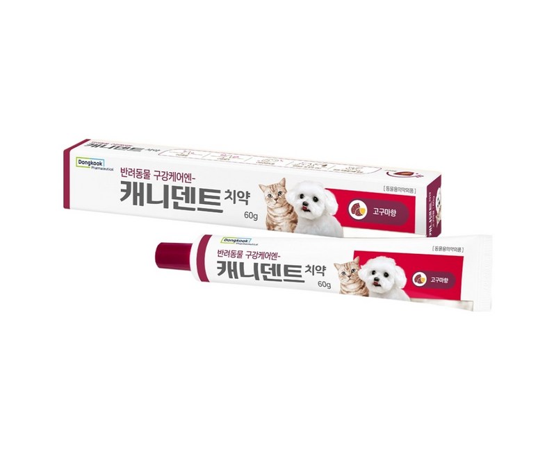 동국제약 반려동물 캐니덴트 치약 고구마향