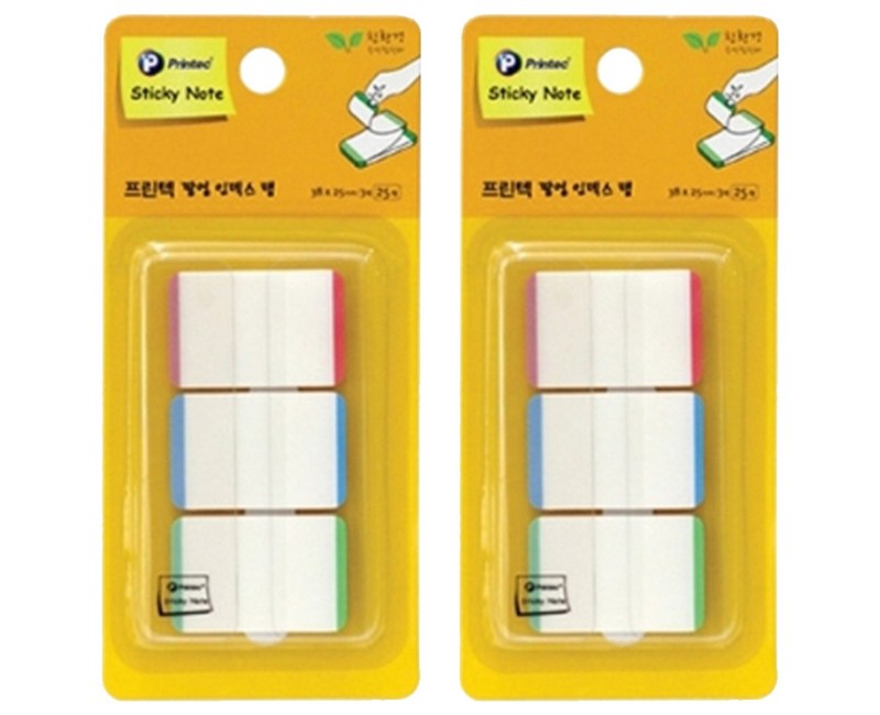 프린텍 팝업 인덱스 탭 스티키노트 38x25mm