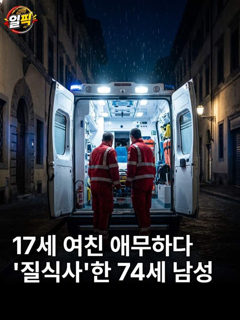 17세 여친 애무하다 질식사한 74세 남성