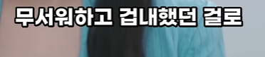 사실 그 시절이 무서웠다는 국민여동생