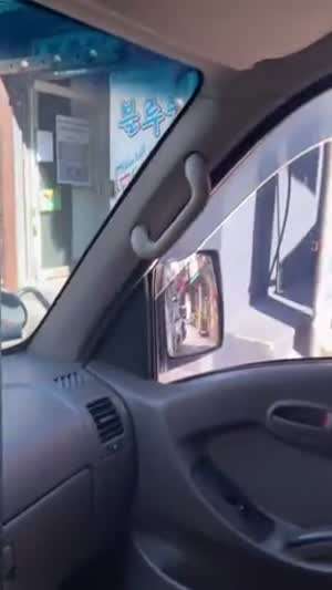 어째선지 신호를 너무 잘 지키는 배달기사님들.gif.mp4