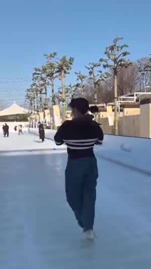 애 둘 맘의 흔한 스케이트 실력