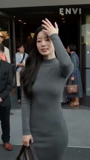 트와이스 다현 회색 검정 동탄드레스 항아리골반 엉덩이핏 레전드.mp4
