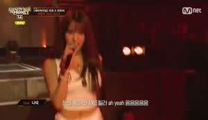 쇼미12 나온 나띠...화이트 란제리 + 핫팬츠 쩍벌 내전근 몸매.mp4