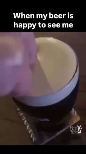 맥주가 나를 보고 행복해할 때