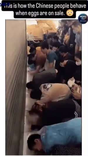 중국 마트 계란 세일 첫날 근황