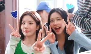 권은비 김민주 파리바게뜨 파란라벨 메이킹필름 . GIF