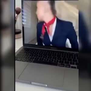 화상면접중 대참사