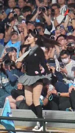 치어리더 찍는 대만 야구장 풍경.MP4